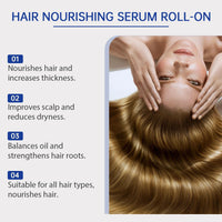 25mlHair Care Serum Roll-On Prevent Hair Loss Baldness Scalp Massage Repair Dry Damaged Hair 3% Rosemary Nourishing Hair Essence