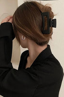 6 Piece Women Large Brown XL Hair Claw Clip Set Strong Hold Daily Use