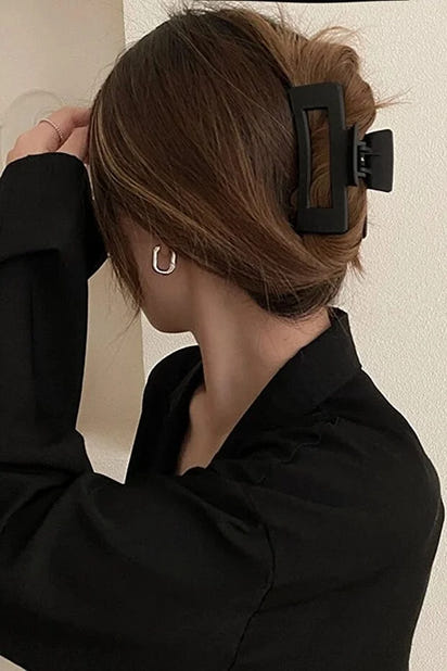 6 Piece Women Large Brown XL Hair Claw Clip Set Strong Hold Daily Use