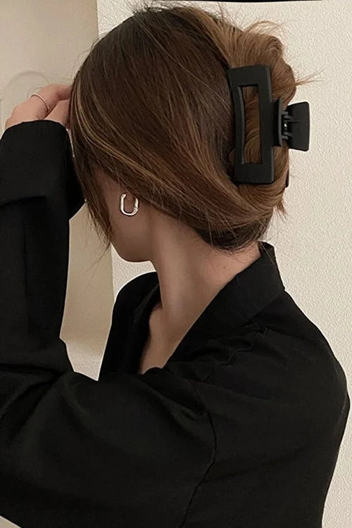 6 Piece Women Large Brown XL Hair Claw Clip Set Strong Hold Daily Use